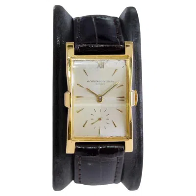 Pre-owned Vacheron Constantin Vacheron & Constantin Yellow Gold Late Art Deco Manual Winding Watch