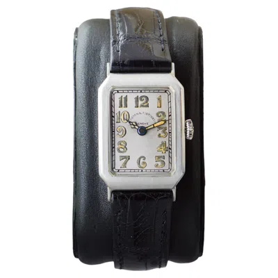 Pre-owned Vacheron Constantin Vacheron & Constantine 18kt Solid White Gold Art Deco Watch Circa 1920's
