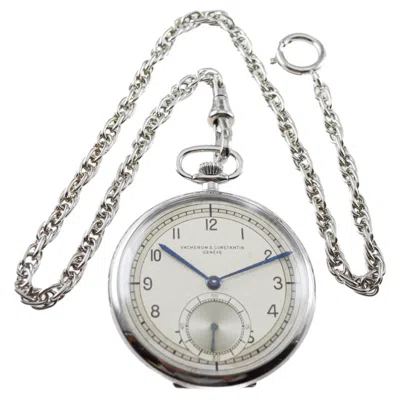 Pre-owned Vacheron Constantin Vacheron & Constantine Platinum Art Deco Pocket Watch Dial By Stern Freres In Multiple