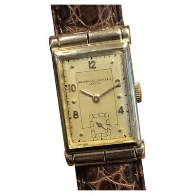 Pre-owned Vacheron Constantin Vintage Vacheron & Constantin Yellow Gold Covered Lug Wrist Watch