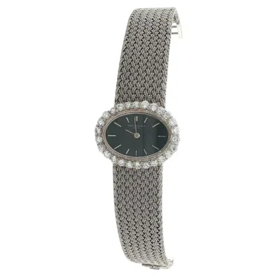 Pre-owned Vacheron Constantin Vintage  18k White Gold & Diamond Watch Braided Mesh Bracelet
