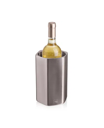 Vacu Vin Stainless Steel Hive Wine Cooler In Gray