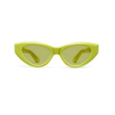 Vada Catfish Sunglasses In Green