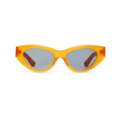 Vada Catfish Sunglasses In Yellow