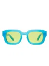 Vada Haskell Fever Square-frame Sunglasses In Blue