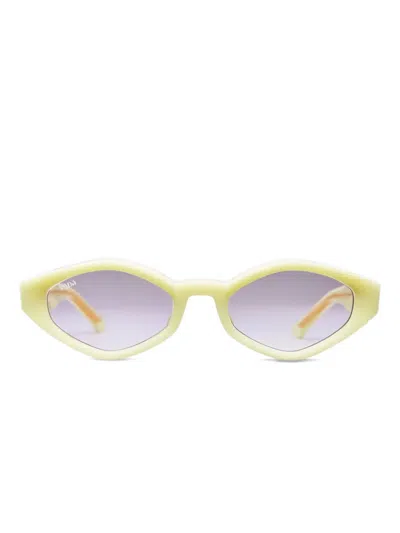 Vada Siren Cat-eye Frame Sunglasses In Yellow