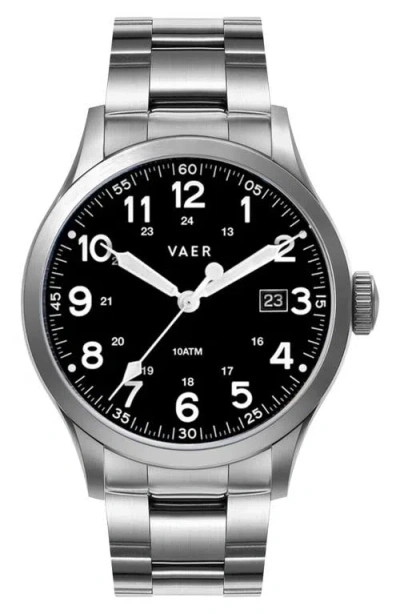 Vaer S5 Calendar Field Watch, 40mm In Black