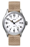 Vaer S5 Field Nylon Strap Watch, 40mm In White
