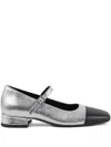 Vagabond 25mm Debbi Metallic-leather Pumps In Silver
