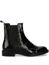 Vagabond 30mm Amina Patent Leather Chelsea Boots In Black