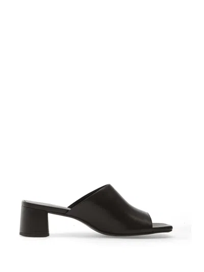 Vagabond 45mm Leather Heeled Mules In Black