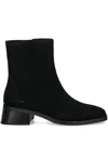 Vagabond 47mm Blanca Square-toe Ankle Boots In Black