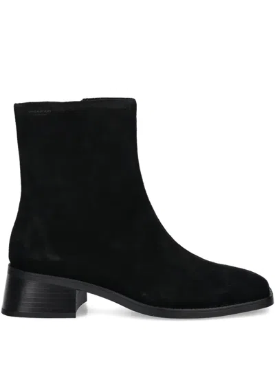 Vagabond 47mm Blanca Square-toe Ankle Boots In Black