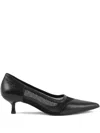 Vagabond 47mm Lykke Leather Mesh Pumps In Black