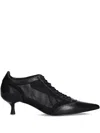 Vagabond 47mm Lykke Pointed-toe Mesh Pumps In Black