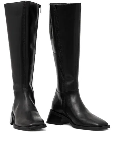 Vagabond 47mm Square-toe Boots In Black
