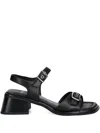 Vagabond 53mm Ines Buckle-detail Block-heel Sandals In Multi