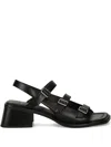 Vagabond 60mm Ines Buckle-detail Block-heel Sandals In Black