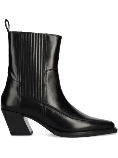 Vagabond 62mm Alina Pointed-toe Elastic-panel Boots In Multi