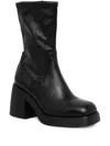 Vagabond 87mm Brooke Leather Block-heel Boots In Black
