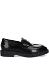 Vagabond Alex Leather Penny Loafers In Black