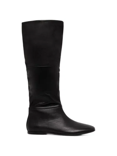 Vagabond Aleya Knee-high Leather Boots In Black
