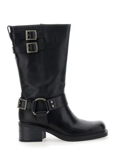 VAGABOND BLACK ANKLE BOOTS