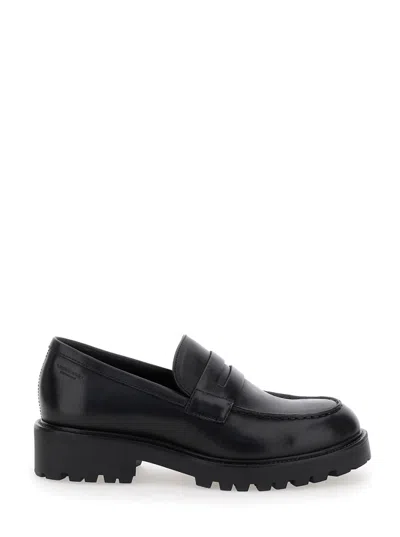 VAGABOND BLACK KENOVA LOAFERS