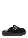 Vagabond Blenda Buckle-detail Platform Mules In Black