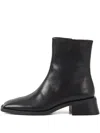 Vagabond Blanca Square-toe Block-heel Boots In Black