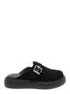 Vagabond Blenda Buckle-detail Platform Mules In Black