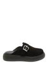 Vagabond Blenda Buckle-detail Platform Mules In Black