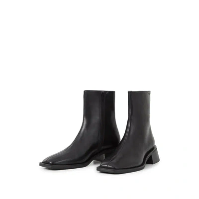 Vagabond Blanca Leather Ankle Boots In Black
