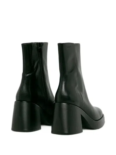 Vagabond Brooke Platform Ankle Boots In Black