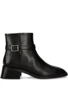 Vagabond Buckle-fastening Block-heel Boots In Black