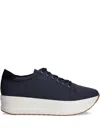 Vagabond Casey Lace-up Platform Sneakers In Blue
