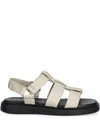 Vagabond Connie Buckle-detail Flatform Sandals In Neutral
