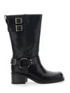 Vagabond Daniella Buckle-strap Leather Boots