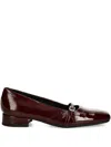 Vagabond Debbi Buckle-detail Square-toe Ballet Flats In Burgundy