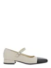 Vagabond White Slingback Ballet Flats In Multicolor