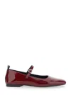Vagabond Delia Patent Leather Ballet Flats In Red