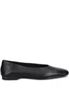 Vagabond Delia Square-toe Ballet Flats In Black