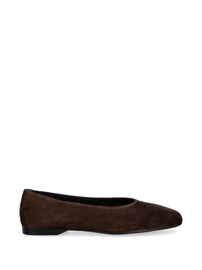 Vagabond Delia Square-toe Ballet Flats In Brown