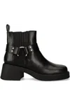 Vagabond Dorah Buckle-strap Boots In Black