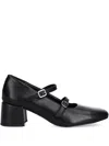 Vagabond Double-buckle Block-heel Pumps In Animal Print