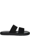 Vagabond Double-strap Slide Sandals In Black