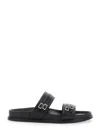 Vagabond Effie Buckle-detail Leather Sandals In Black
