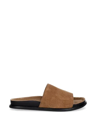 Vagabond Effie Suede-finish Sandals In Brown