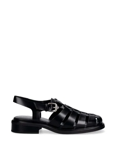 Vagabond Ellis Caged Buckle-fastening Sandals In Black