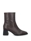 Vagabond Hedda Square-toe Boots In Brown